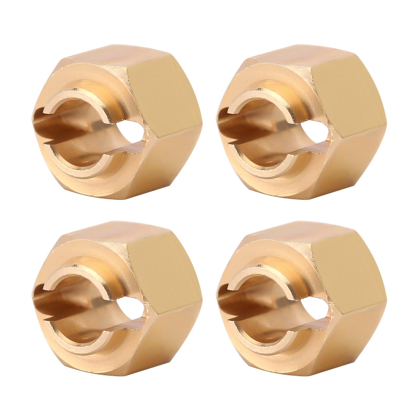 INJORA Brass Wheel Hex Hub 5mm(+1mm) Extenders Adaptor for 1/18 RC Crawler Car TRX4M Upgrade Parts