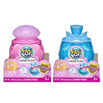 Pikmi Pops Cheeki Puffs - Collectible Scented Plush Toy, Small, Multicolor, Model 75540, 2 Pack