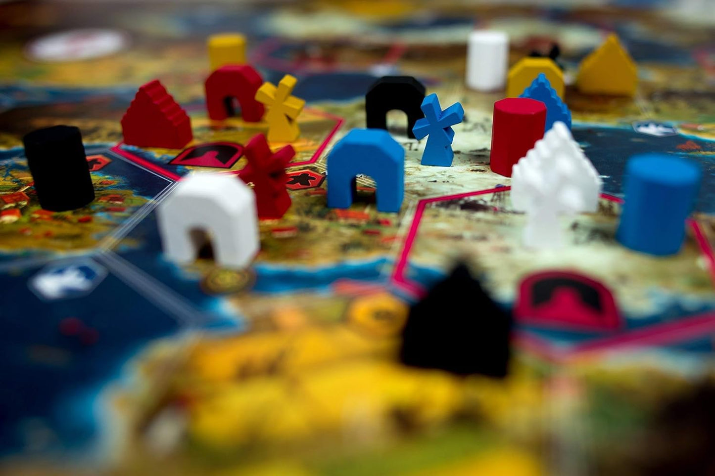 Stonemaier Games Scythe Board Game - Engine-Building Strategy, 1-5 Players, 115 Mins, Ages 14+, Multi-colored, Model STM600