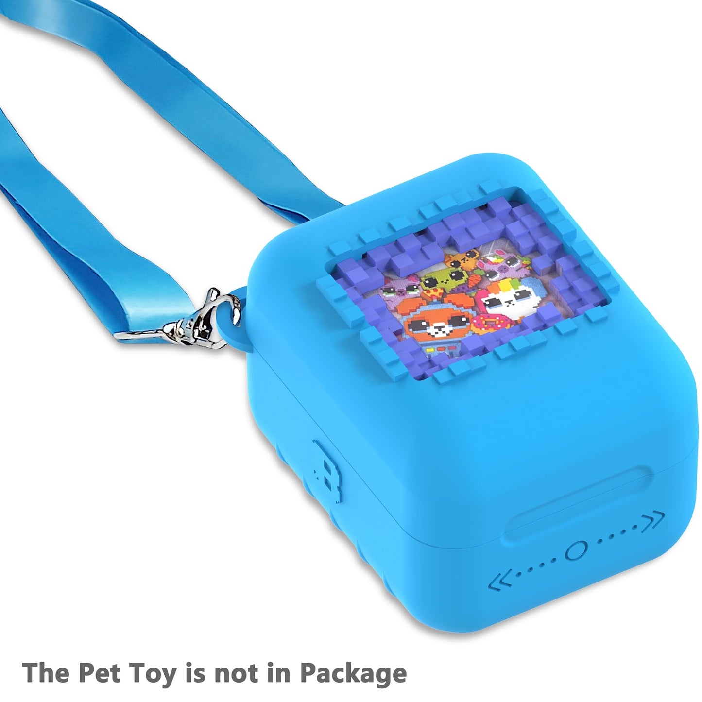 Silicone Case For Bitzee Original Interactive Toy Digital Pet With 15 Animals, Protective Skin Cover For Bitzee Original Virtual Electronic Digital Pet Accessories(Case For Bitzee Orginal) (Blue)