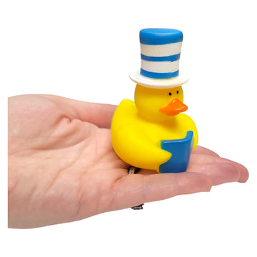 American Wit Cool Rubber Ducks (3') Larger Size. (12 Pack) Cute Duck Bath Tub Pool Toys. Stovepipe Hat Rubber Ducks