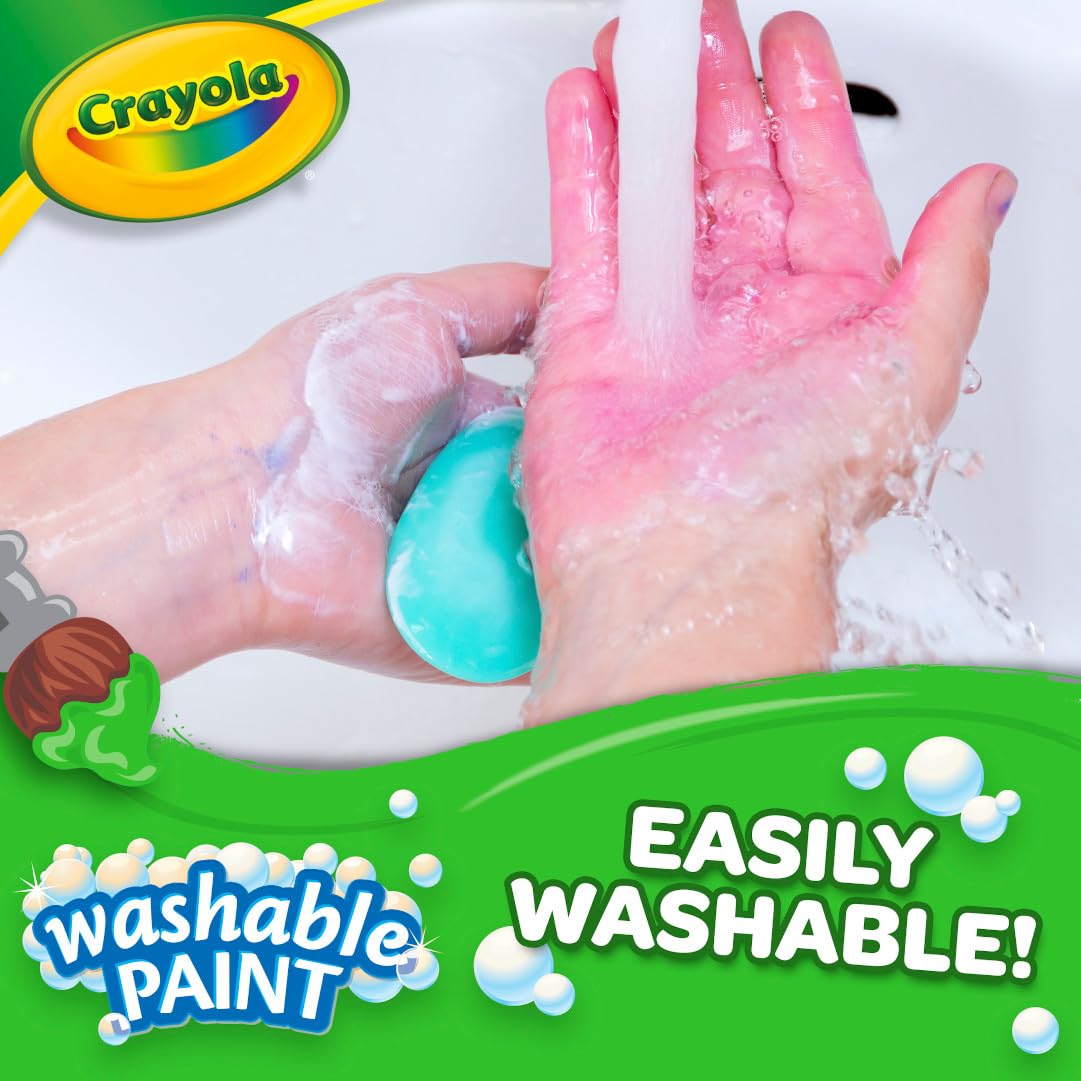 Crayola Washable Paint For Kids - Green (1 Gallon), Kids Arts And Crafts Supplies, Non Toxic, Bulk