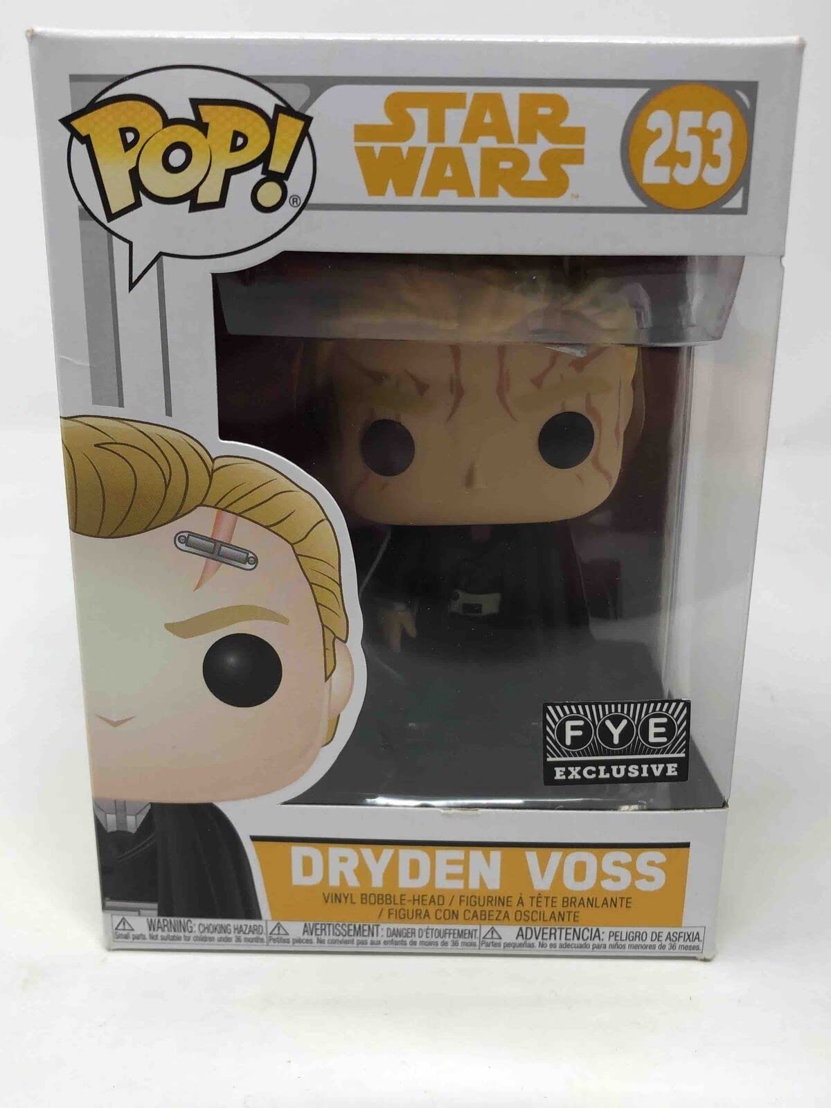 Funko Pop Star Wars: Dryden Vos From Solo: A Star Wars Story - Fye Exclusive (Misspelled Box Collectible Variant)