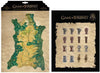 Dark Horse Deluxe Game Of Thrones: Map Of Westeros And Map Marker Magnet Set