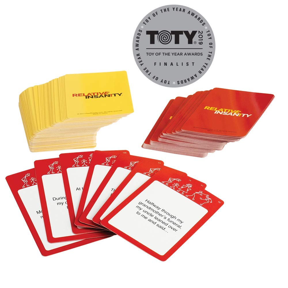 Relative Insanity, Card Games - Family Games Night, Kids Games, Laugh Till You Drop Card Games For Adults, Travel Games, Fun, Kid Games, Designed By Comedian Jeff Foxworthy, Multi-Player, Ages 14+