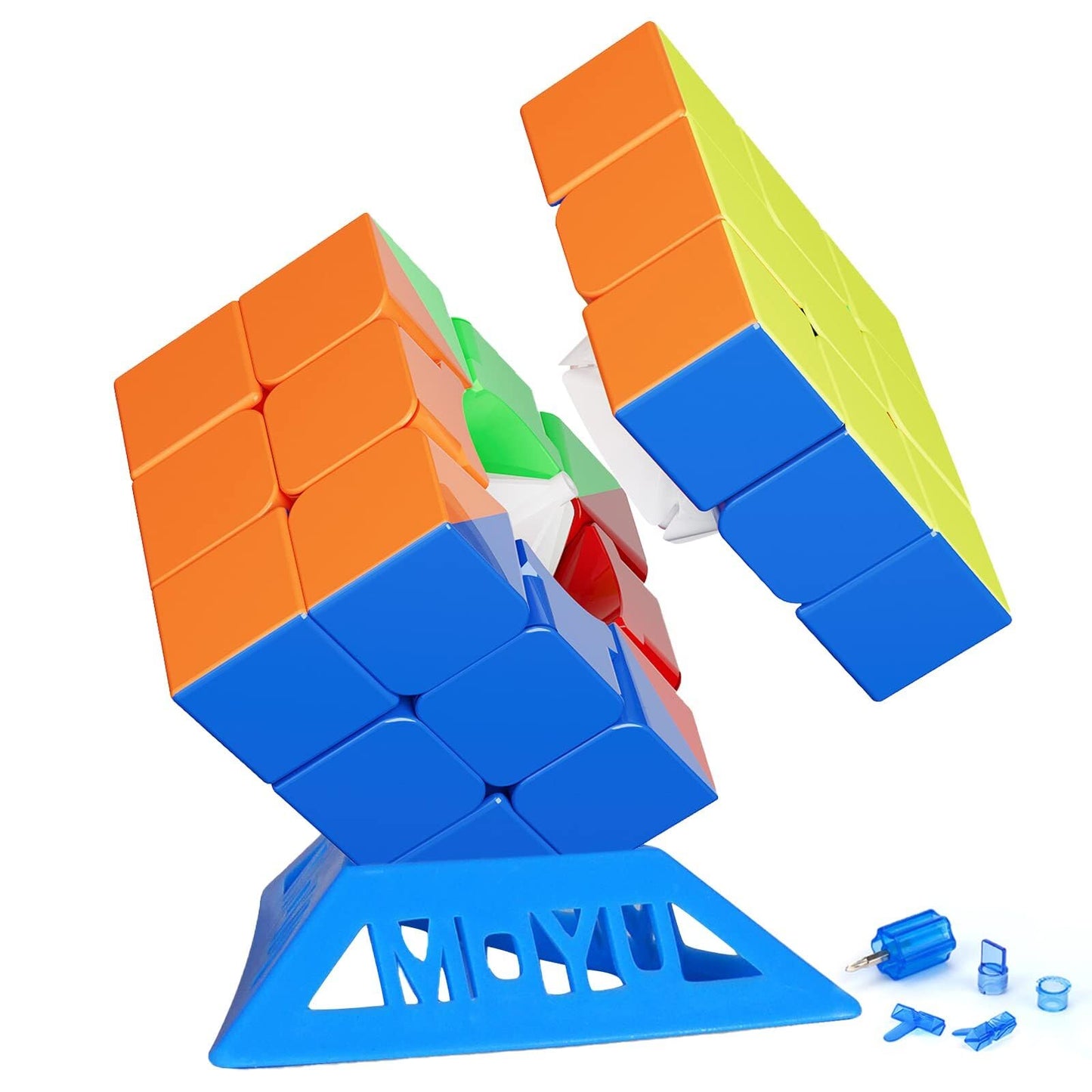 Moyu Rs3M 2021 Magnetic Speed Cube Maglev Version(Upgraded), Speed Cube 3X3 Sticker-Less Quieter Turning, Magnetic Cube Professi