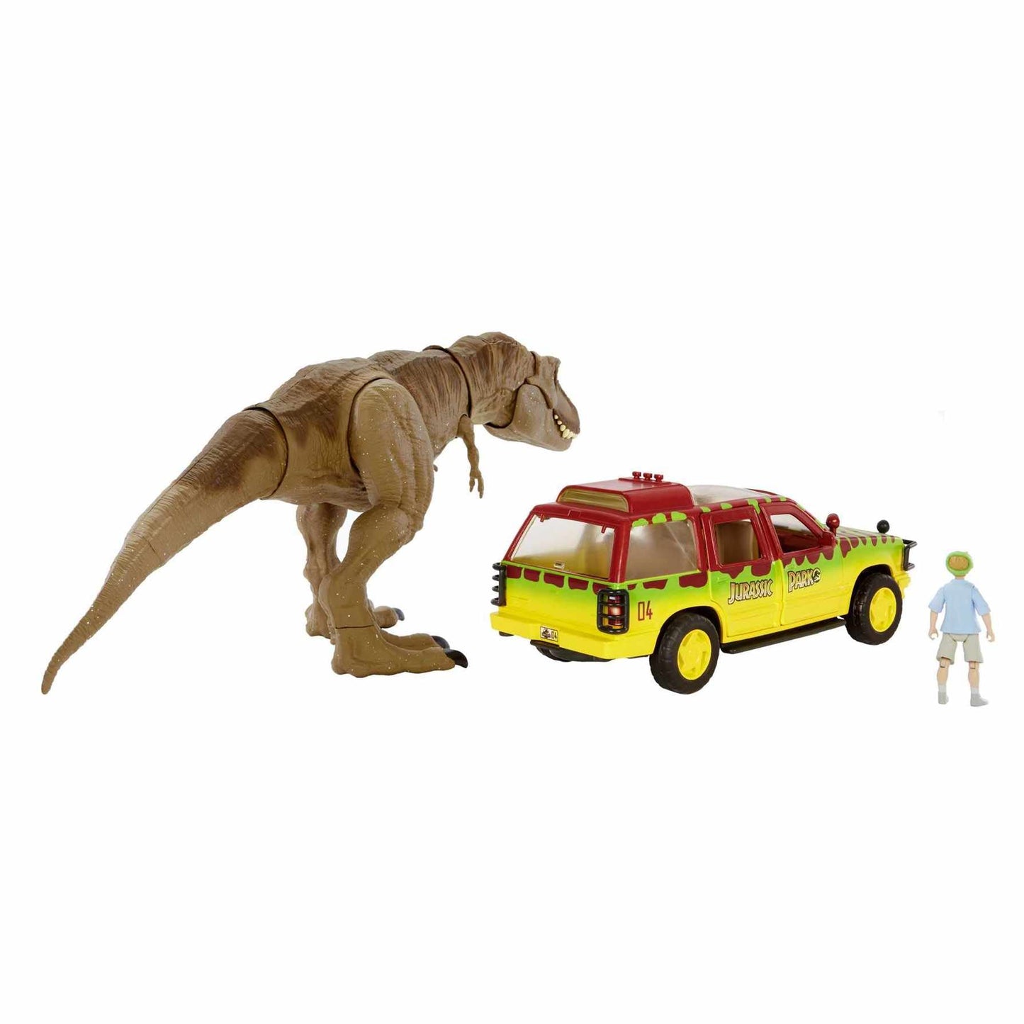 Jurassic World Tyrannosaurus Rex Escape Pack GWN38 - Green Plastic Dinosaurs