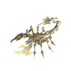3D Metal Model Kits, Mechanical Scorpion King Gold 3D Metal Puzzle,Steel Warcraft Collection Diy Animal Brain Teasers Simple 3D