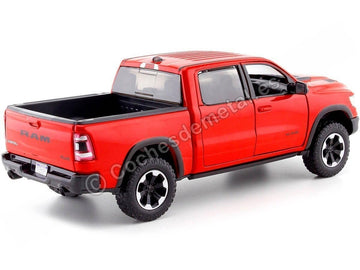 Motormax Dodge Ram 1500 Crew Cab Rebel Red 2019 1/24