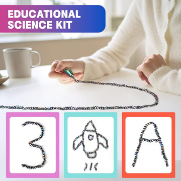 Slime Magnetic Putty Party Favors - Cool Fidget Ferrite With Rattle Oval Magnet, Stones Eggs - Novelty EDC Toy & Science Kit Gif