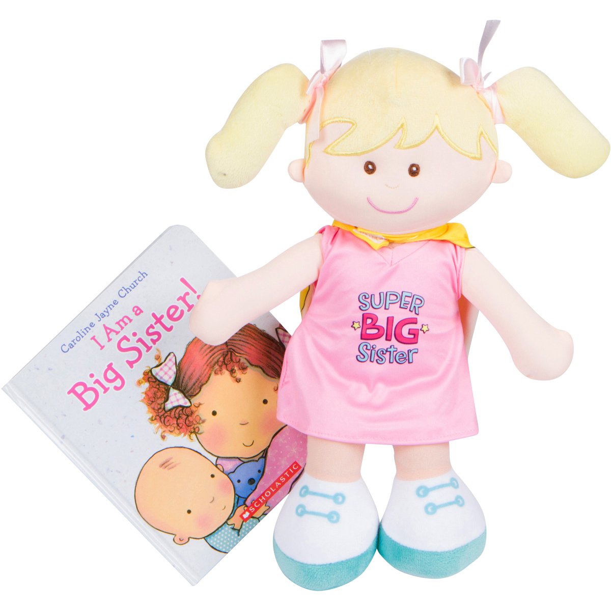 Martloop Super Big Sister Doll With Cape And I Am A Big Sister Book By Carolyn Jayne Church Gift Set Bundle