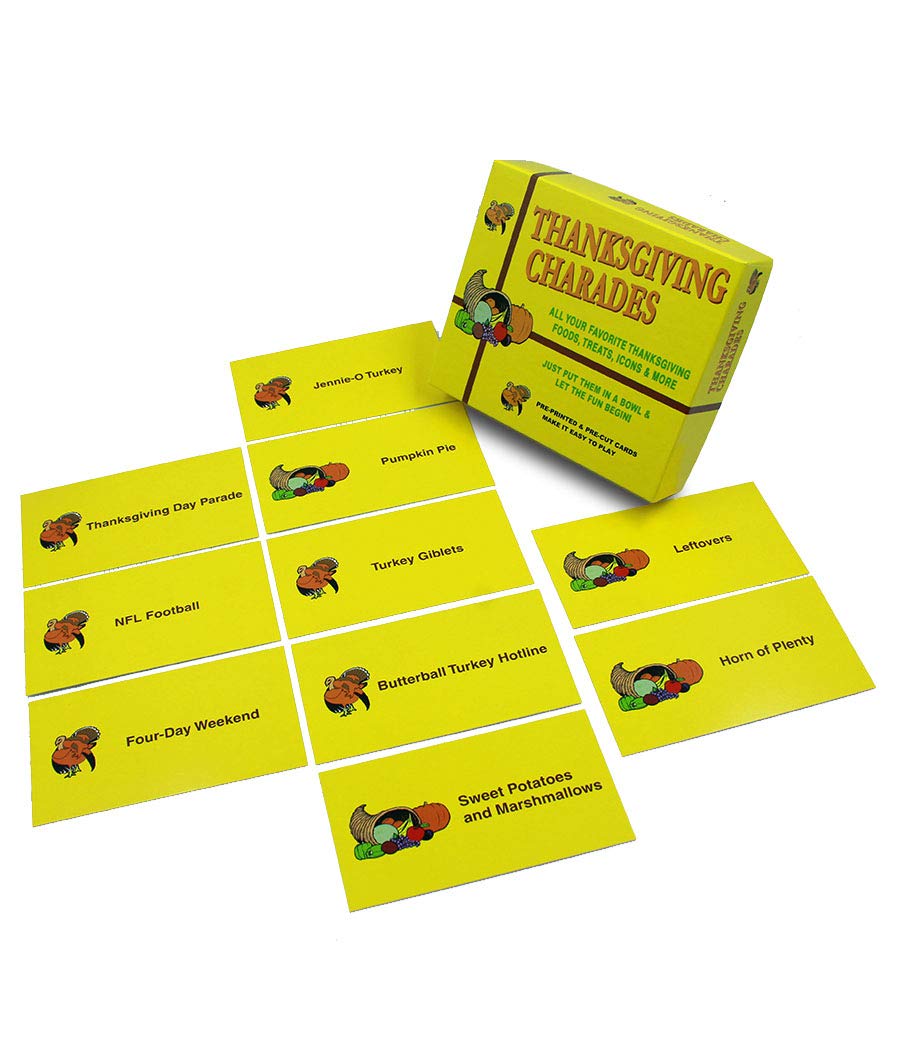 Anton Publications Thanksgiving CHARADES| This Classic and Original Game is The Perfect After Dinner Game for mature-themed Family and Friends Fun on Thanksgiving Day!