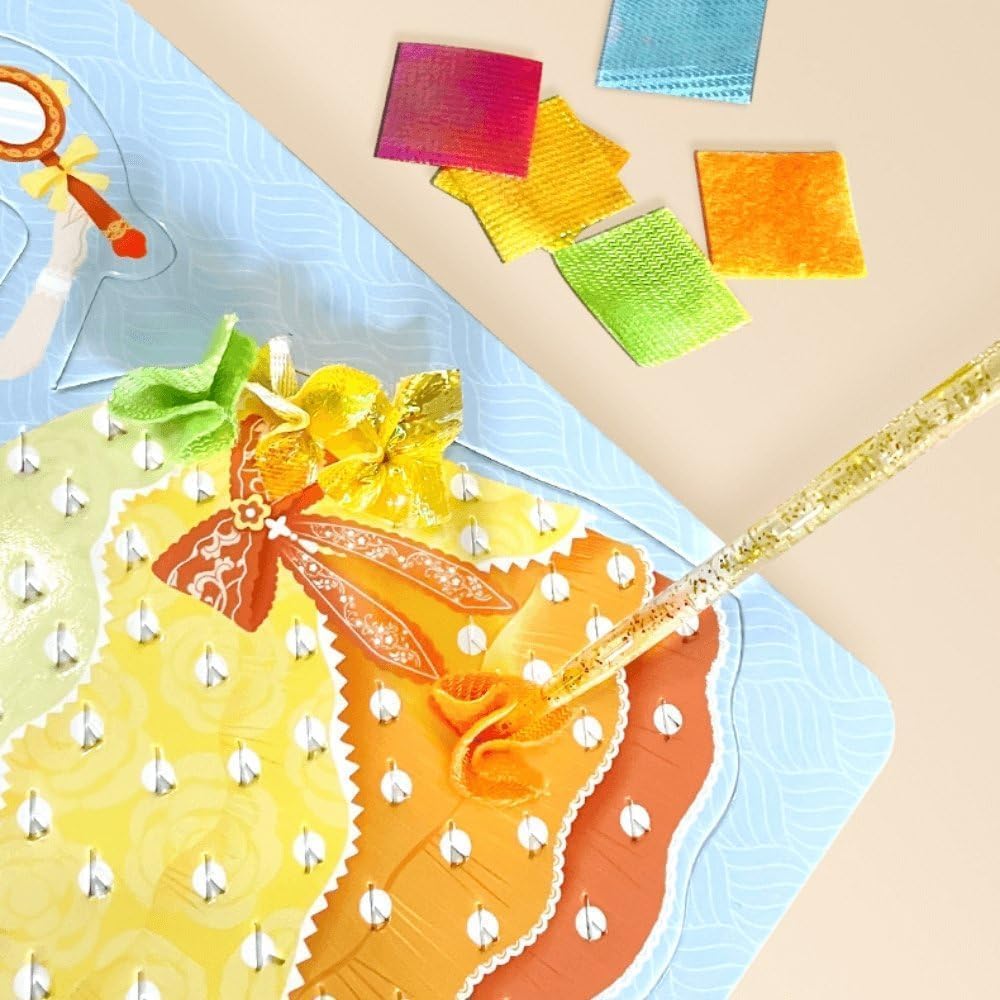 Mystoneer Poke Art Kits For Kids, Fabric Art Frenzy For Kids, Enchanted Fabric Art Set Crafts For Girls Ages 4-8, 6-8, 8-12, 5,