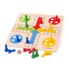Bigjigs Toys Traditional Ludo Game - Classic Wooden Board Game, Multicoloured, Model BJ904