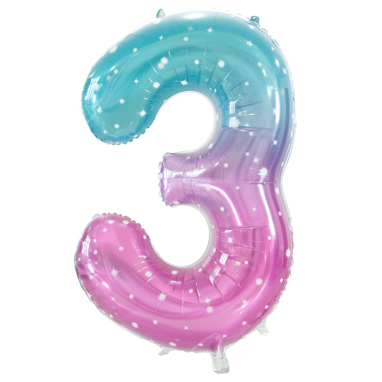 Gifloon Number 3 Balloon, Large Number Balloons 40 Inch, 3Rd Birthday Party Decorations Third Birthday Sign Decor