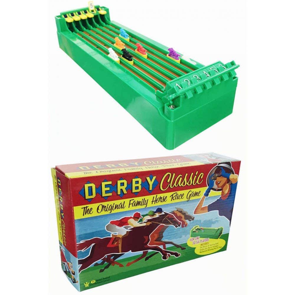 Back to Basics Derby Horse Race Battery Powered Toy - Multicolor, Model 5393, Plastic Material