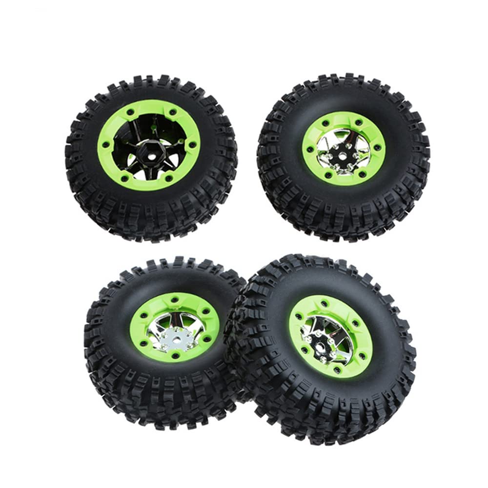 KingVal Replacement 2PCS Left + 2PCS Right Wheel Tyre Tire RC Parts Compatible with WLtoys 12428 12427 124006 1/12 RC Car