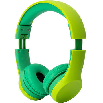 Snug Play+ Kids Headphones with Volume Limiting for Toddlers (Boys/Girls) - Green mature-themed