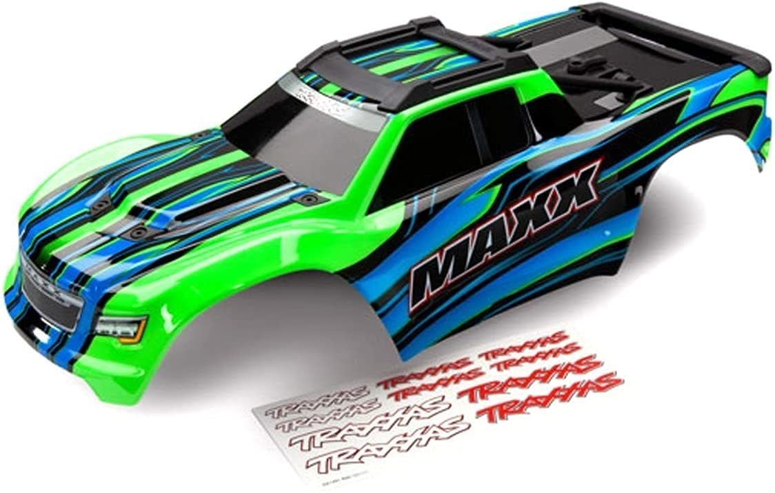 Traxxas 8911G Body, Maxx, Green (Painted)/ Decal Sheet