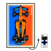 Car Wall Mounted for Lego Mclaren F1 42141 Display Wallboard with LED Lights for Lego Car mature-themed Collectibles Car Wall Mount Gifts for Lego Lovers (Excluding Cars)