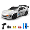ACAMMZAR RC Drift Car, 1:24 Remote Control Car for Kids, 20KM/H 4WD High Speed RC Cars with LED Lights, Two Batteries, Extra Dri