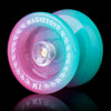 Magicyoyo Responsive Yoyo K1-Plus For Kids Beginners, Dual Purpose Yoyo With Unresponsive Bearing Kit + Yoyo Storage Bag + 12 Yoyo Strings And Yo-Yo Glove Gift (Green Pink)
