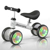 Balance Bike for 1 Year Old Boys Girls Colorful Lighting Baby Balance Bike Toys First Ride on Toys 10-24 Month Toddler 12-24 Mon