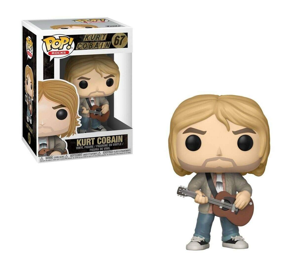 Funko Pop! Kurt Cobain Nirvana Vinyl Figure - MTV’s Unplugged 1993 Limited Edition - FYE Exclusive - Brown - Model FU26090