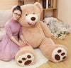 MorisMos Big Plush Giant Teddy Bear enhanced Soft Stuffed Animals Light Brown 51 Inches