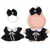 17cm Doll Clothes Set enhanced Jeans & Knitted Sweater Outfit for 17cm 15cm Dolls Cute Dress Up Fashion No Doll Included (Black 17cm/15cm)