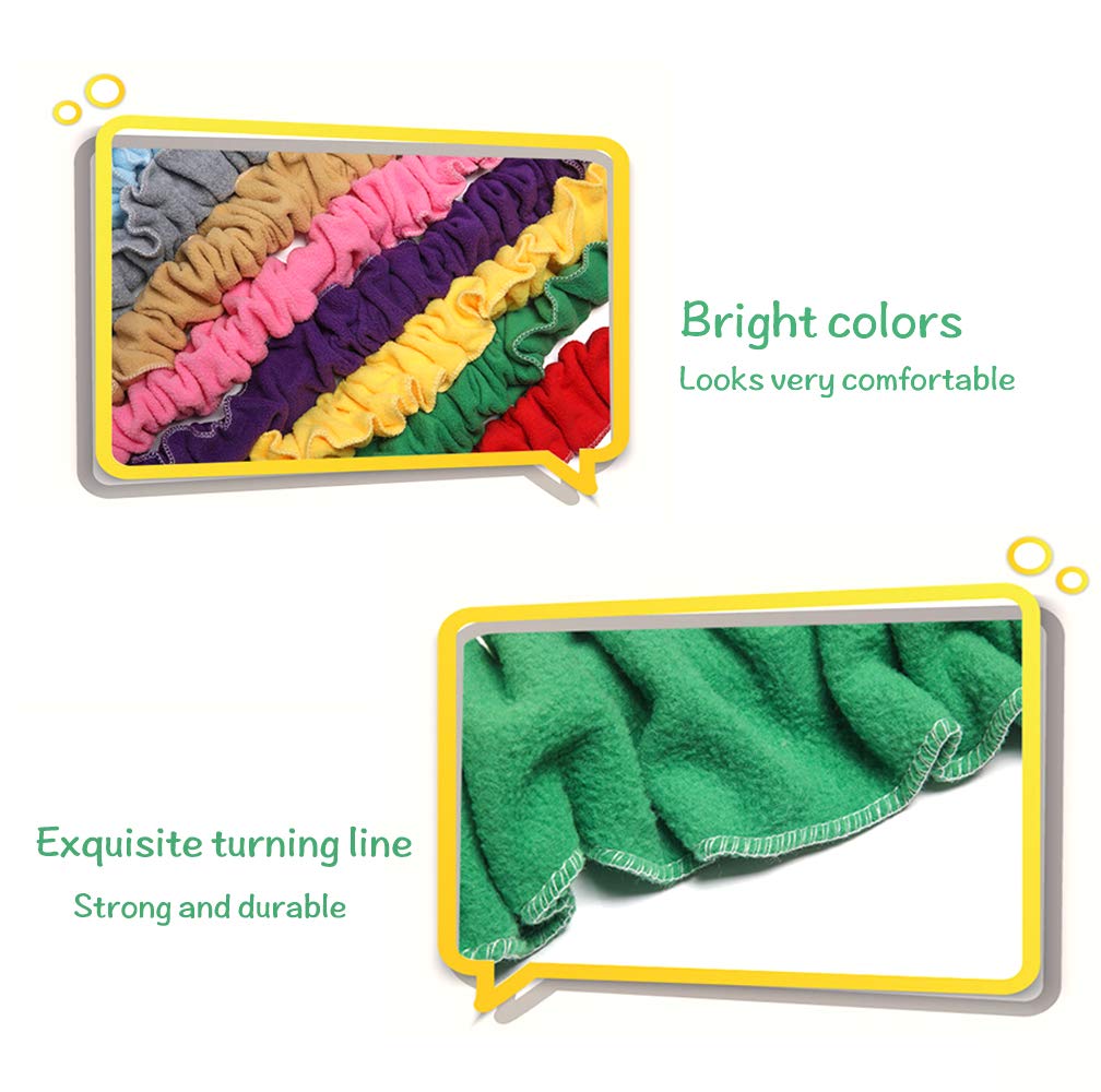 Kikigoal 12 Feet Elastic Fleece Cooperative Stretchy Band, Creative Movement Prop For Group Activities