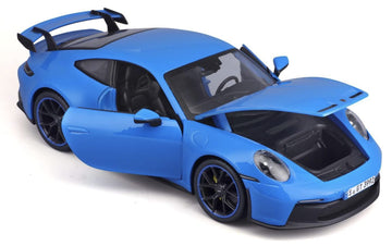 Maisto - 1/18 Scale Model Compatible With Porsche 911 Gt3 2022 Die-Cast Scale Model Sports Car Miniature (Blue)