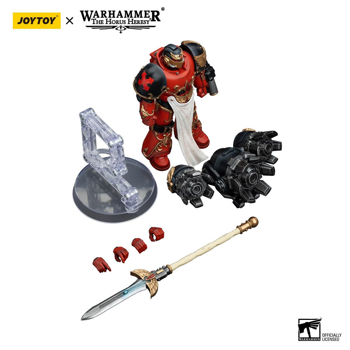 JOYTOY Warhammer The Horus Heresy Blood Angels Dawnbreaker Cohort Dawnbreaker Champion 1:18 Scale Action Figure Mecha Joy Toy Collection Model 4.76in
