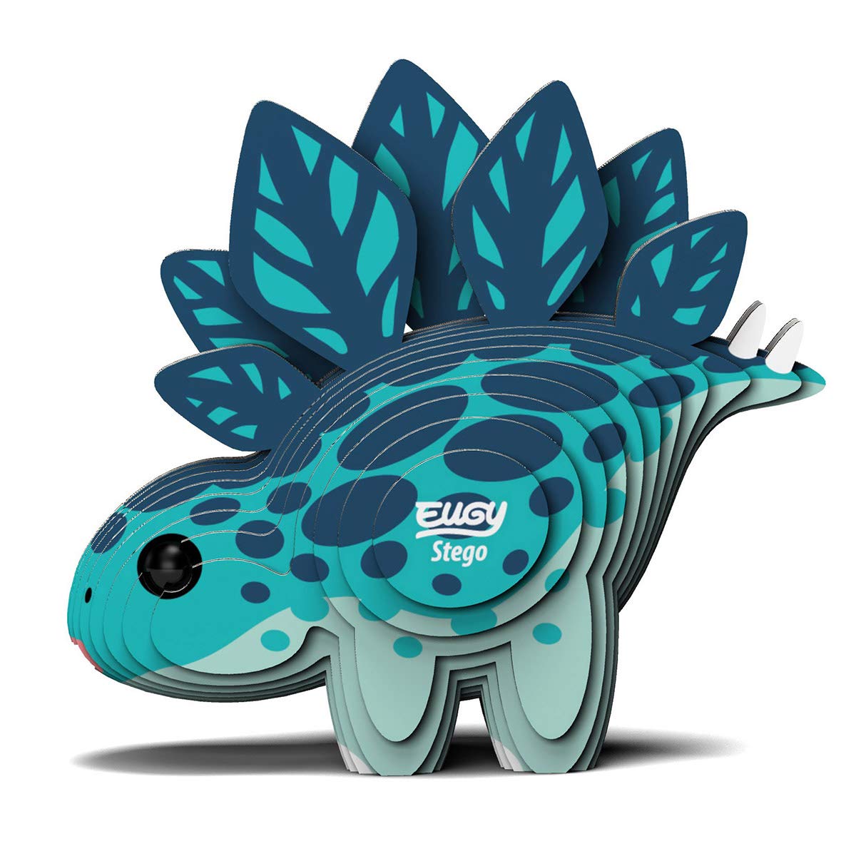Eugy Stegosaurus Dinosaur 3D Puzzle, 22 Piece Eco-Friendly Educational Toy Puzzles For Boys, Girls & Kids Ages 6+