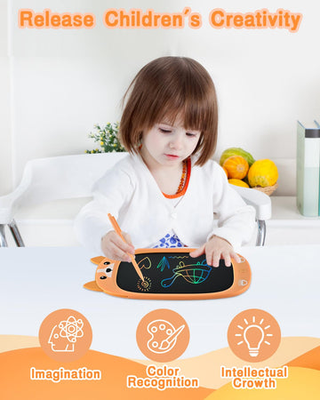 Toddler Kids Toys Gifts - 10 Inch Lcd Writing Tablet Kids Doodle Board, Colorful Drawing Tablet Pad, Kids Games Christmas Birthd