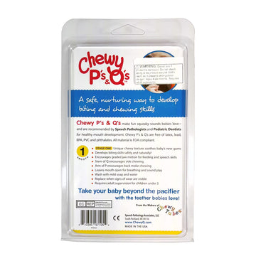 Chewy Tubes Chewy Tubes P' and Q' - Pack of 2, Phthalate Free, Lead Free, Orange, 4 Count