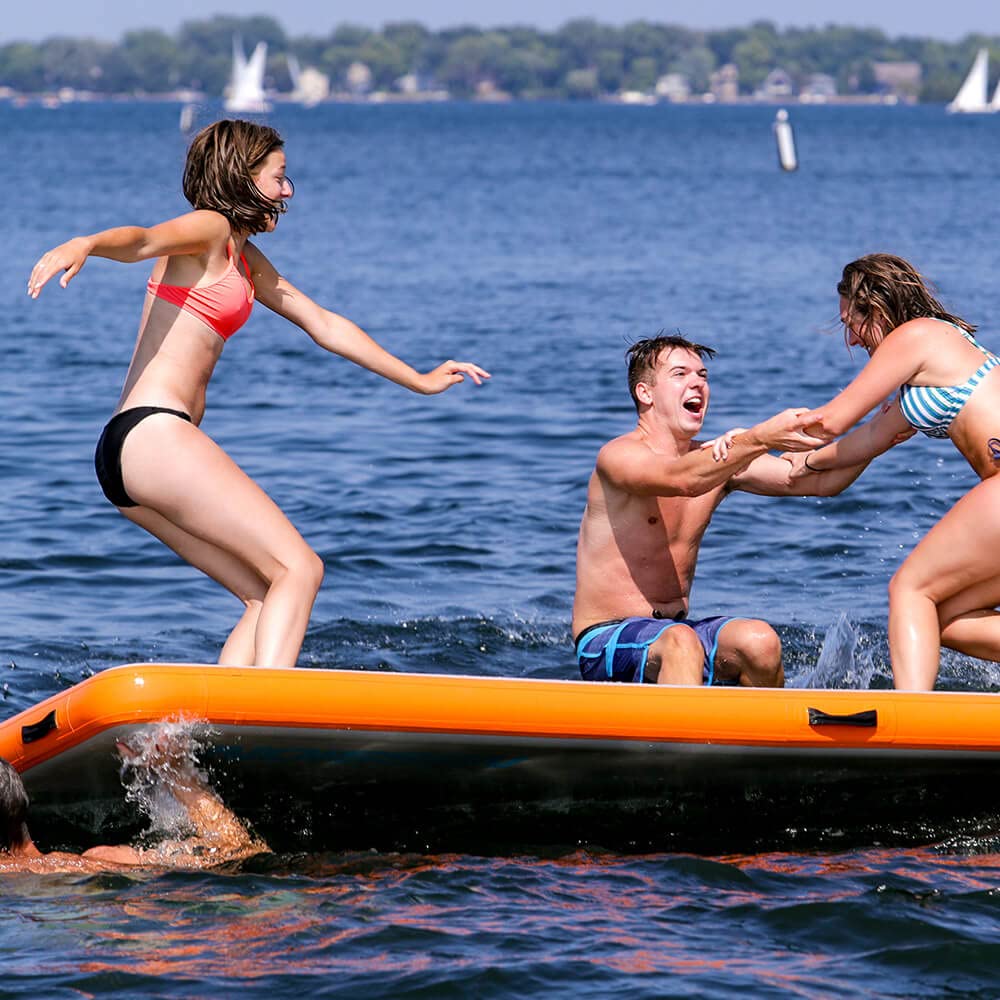 MISSION Boat Gear Reef Mat: Inflatable Floating Water Lounge for Lake Relaxation & Comfort