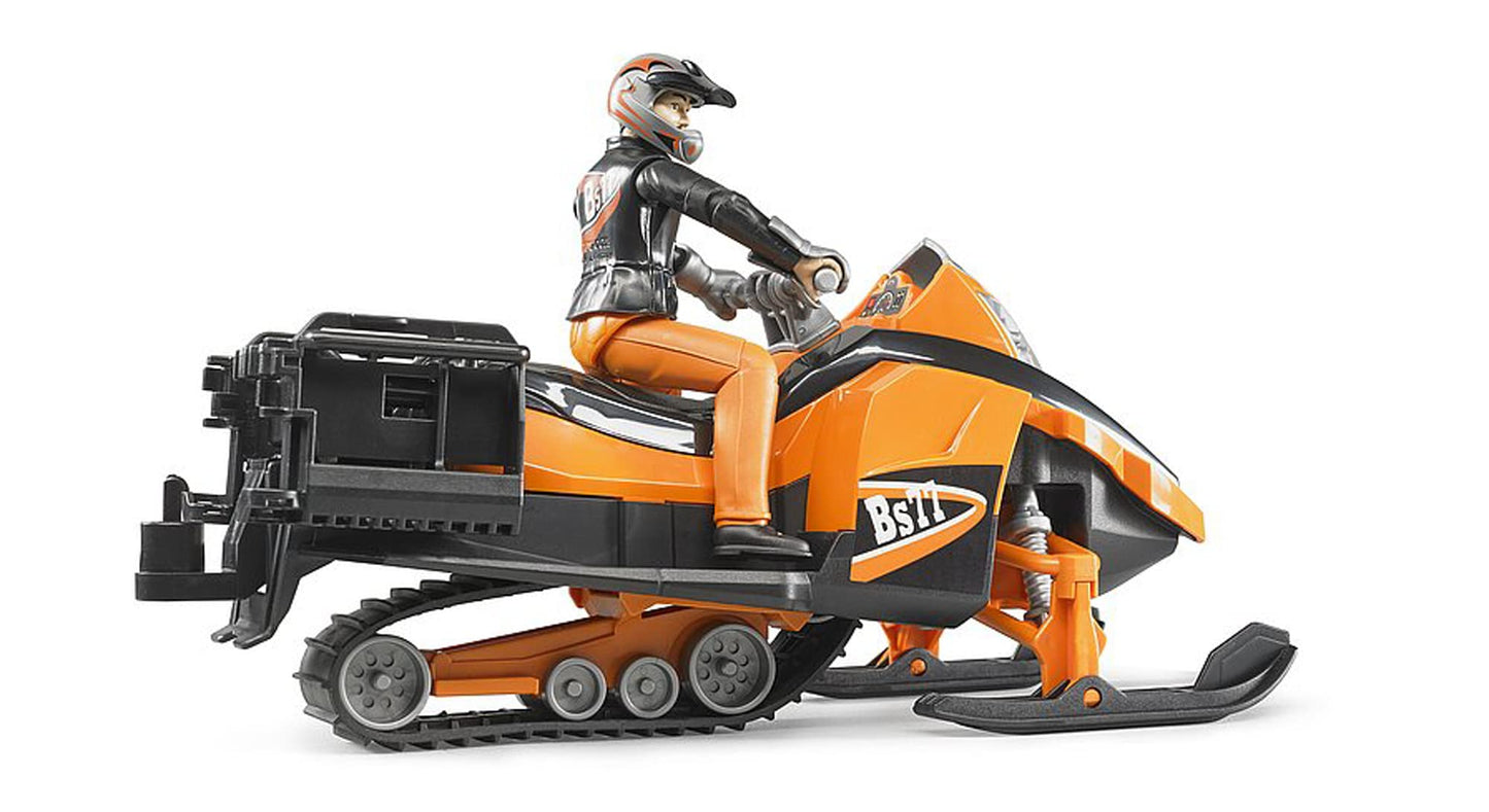 Bruder Snowmobile With Driver & Accessories