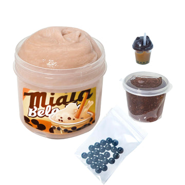 Tototang Slimes - Bubble Tea Themed Slime(7Oz) - Thick And Glossy Textured Slime - Handmade Slime - Asmr Slime