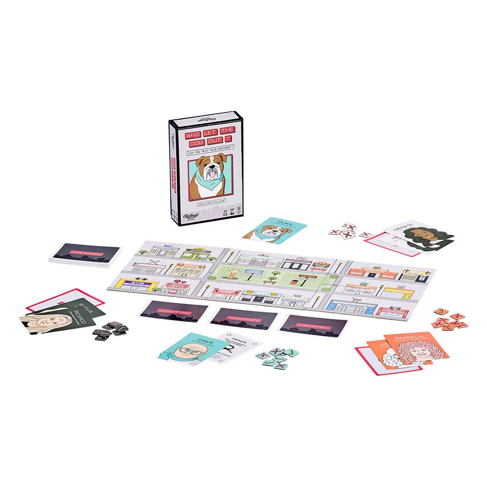 Ridley'S Ridley’S Who Let The Dog Out? Card Game – Fun Collaborative Family Game For 4-8 Players, Ages 10+ – Instructions Included – Strategy Card Game Ideal For Family Game Night