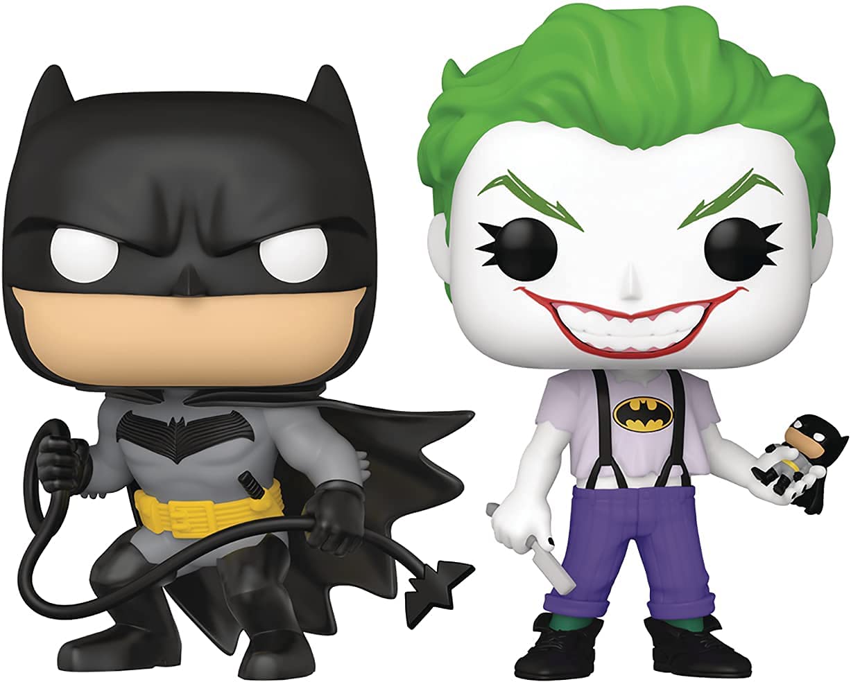 San Diego Comic-Con 2021 Exclusive Pop! Dc Heroes: Batman White Knight: Batman & Joker Vinyl Figure 2-Pack