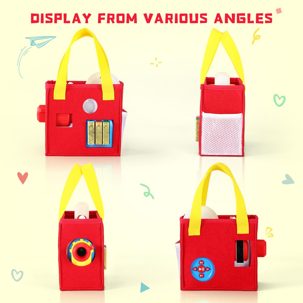 Pisosn Portable Carrying Case Compatible With Little Tikes Story Dream Machine Starter Set (Red)