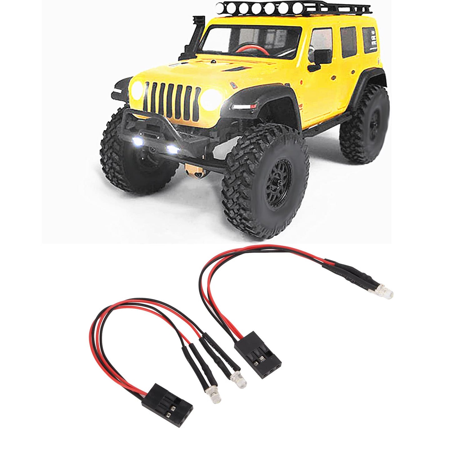 1/24 RC LED Light, Stable Performance RC Accessories RC Car LED Light 110mm Length Simulation for Axial Scx24