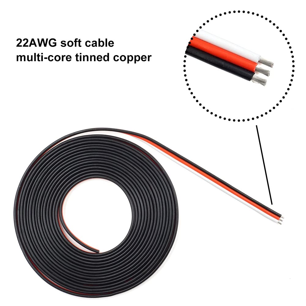 Elechawk 40 Sets Servo Plug Male Female Connector Kit, Crimp Pin Cable, Compatible with JST SYP Futaba, Model CWK-SYF254-FM01