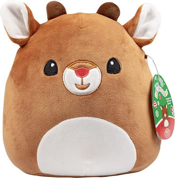 Squishmallows 8-Inch Rudolph & Clarice - Rudolph The Red Nosed Reindeer Set - Official Jazwares Plush - Collectible Soft & Squis
