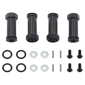 Vgoohobby Aluminum 12mm Wheel Hex Hub Adapters 25mm/30mm Extension Longer Combiner Compatible with Traxxas Slash 4x4 HQ 727 1/10