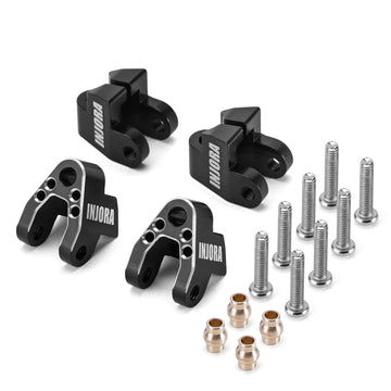 INJORA Aluminum Shock Mount Height Lift Kit for 1/18 RC Crawler TRX4M Defender Bronco Upgrade
