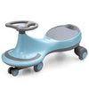 BABY JOY Wiggle Car, Ride-on Toy for Kids 3+, LED Wheels, 27"x12"x14", Blue, Model LB1801, No Batteries Required