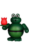 Alexander Taron Christian Ulbricht Decorative Frog with Lily Smoker - 5.5 H x 5.5 W x 4 D