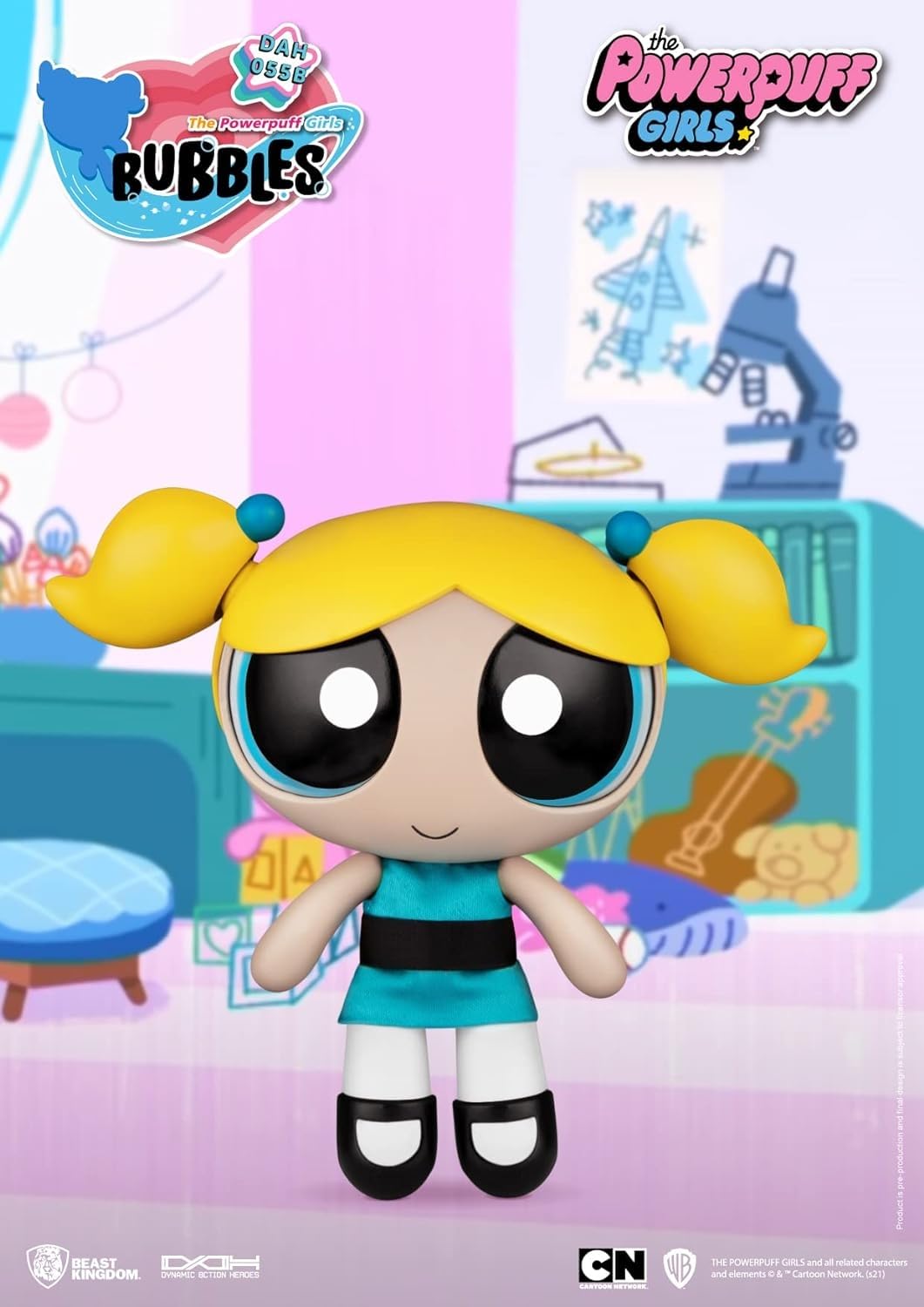 Beast Kingdom The Powerpuff Girls: Bubbles Dah-055B Dynamic 8Ction Figure, Multicolor